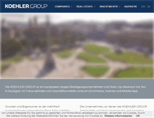 Tablet Screenshot of koehlergroup.com